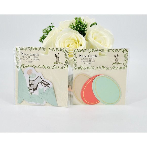 Easter Theme Table Place Cards Easter Bunny & Egg-Design Group 2-Pack 16 Total - Picture 4 of 4